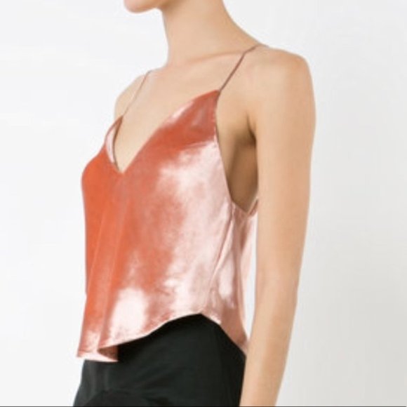 Fleur Du Mal Pink Velvet Cami - Picture 2 of 10